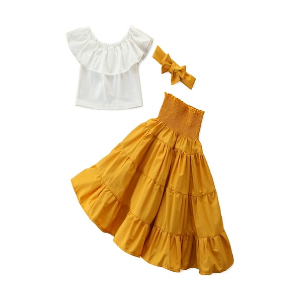 KONFA Toddler Baby Girls Stras Print Ruffles Dress,Suitable for 0-24 Months,Little Princess Long Sleeve Skirt Clothing Set 